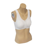 Genie Zip Padded Bra White / Small - Mail Order - As Seen On TV